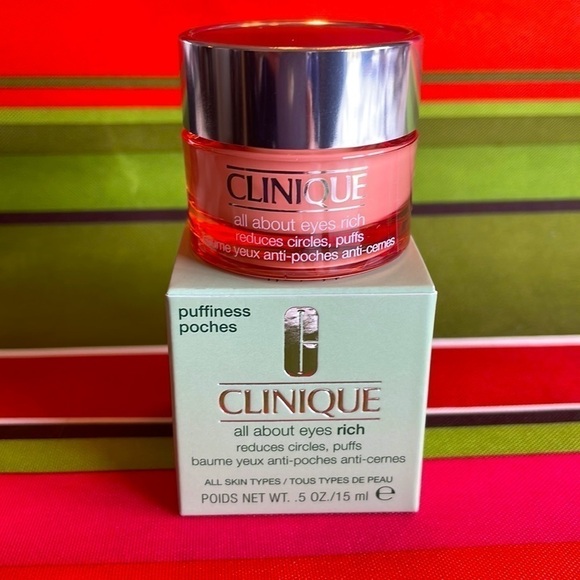 Brand New Clinique All About Eyes Rich Eye Cream Undereye Circles Shadows - Picture 1 of 10